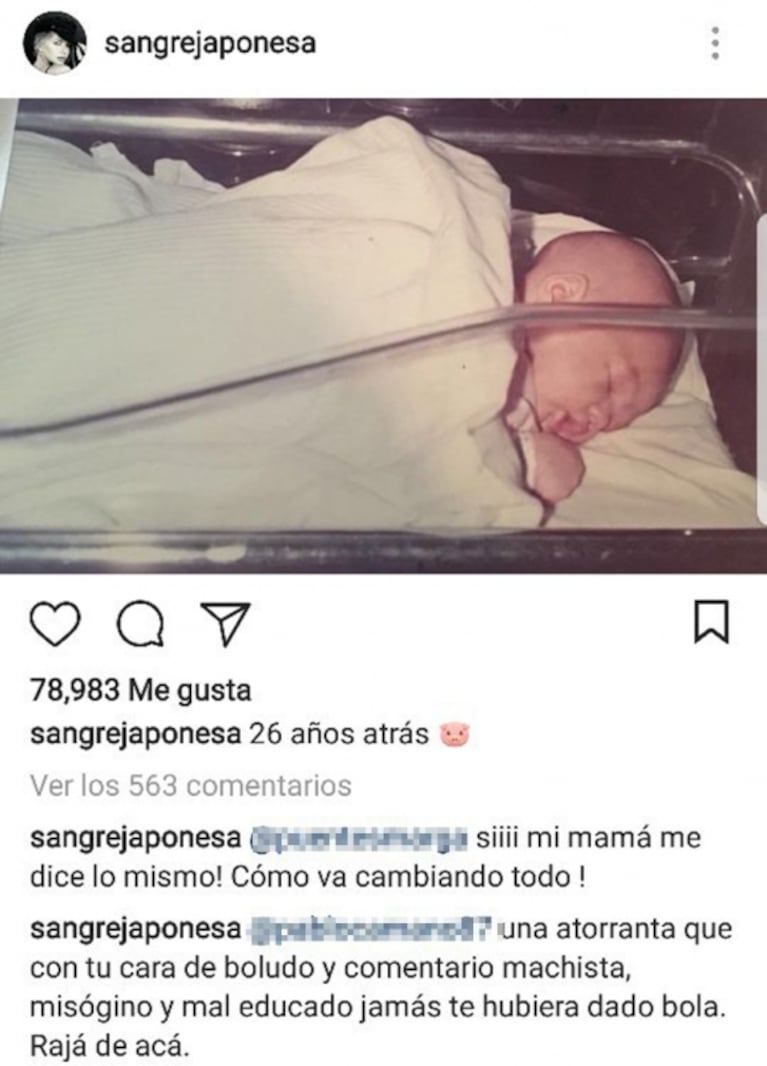 La China Suárez, sin filtro contra un hombre que la tildó de "atorranta": "Con tu cara de boludo y comentario machista, jamás te hubiera dado bola"