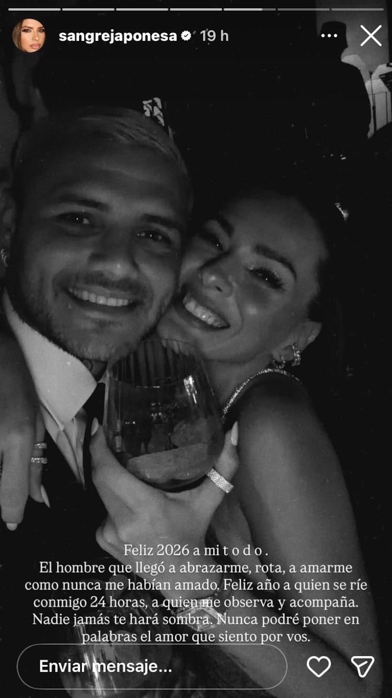 La China Suárez y Mauro Icardi celebraron año nuevo en Turquía (Foto: Instagram/@mauroicardi y @sangrejaponesa).