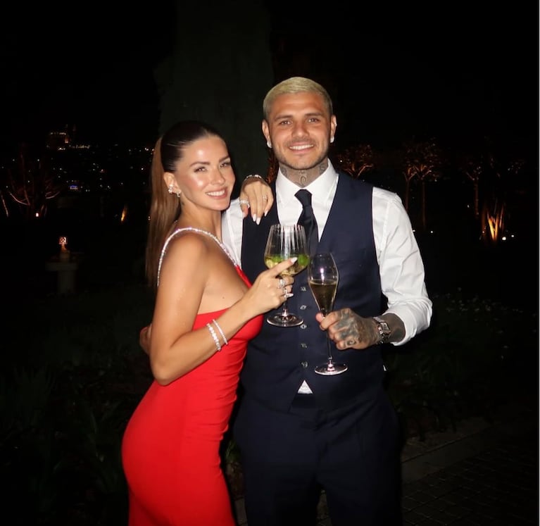 La China Suárez y Mauro Icardi celebraron año nuevo en Turquía (Foto: Instagram/@mauroicardi y @sangrejaponesa).