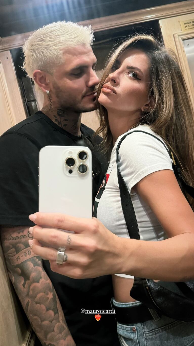 La China Suárez y Mauro Icardi, desbordados de pasión. (Foto: instagram/sangrejaponesa)