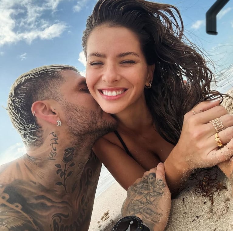 La China Suárez y Mauro Icardi en Miami (Foto: captura de Instagram).