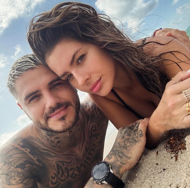 La China Suárez y Mauro Icardi en Miami (Foto: captura de Instagram).