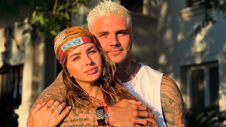 La China Suárez y Mauro Icardi (Foto: Instagram @sangrejaponesa).
