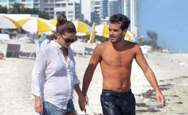 La China Suárez y Nicolás Cabré en Miami. (Foto: revista Gente)