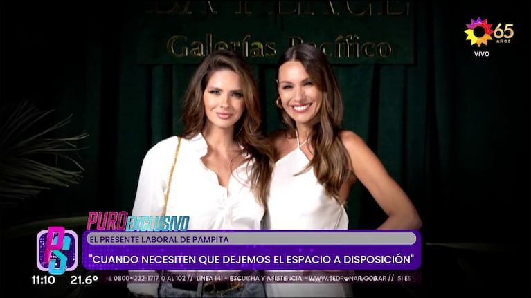La China Suárez y Pampita (Foto: captura de eltrece).
