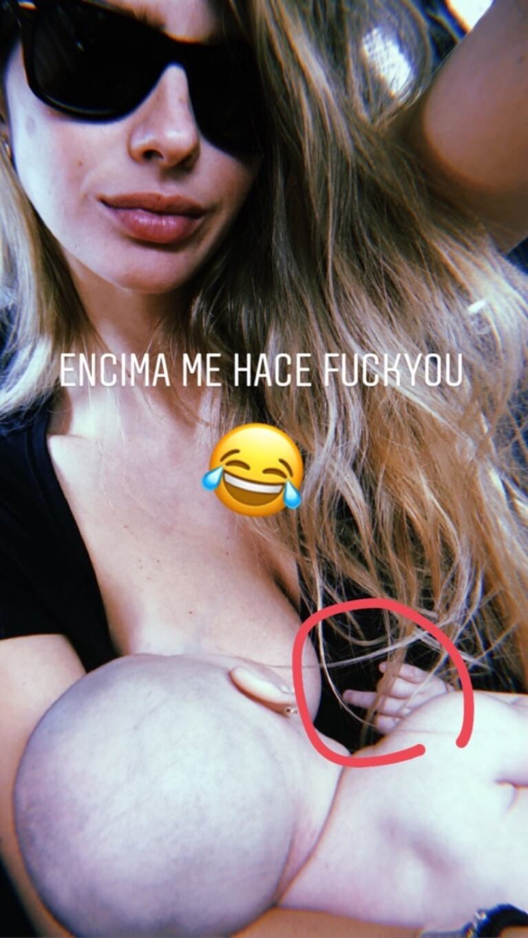 La China Suárez y su (¡asqueroso!) inconveniente con Magnolia: "Se cag… hasta la nuca e intenté atajarlo"