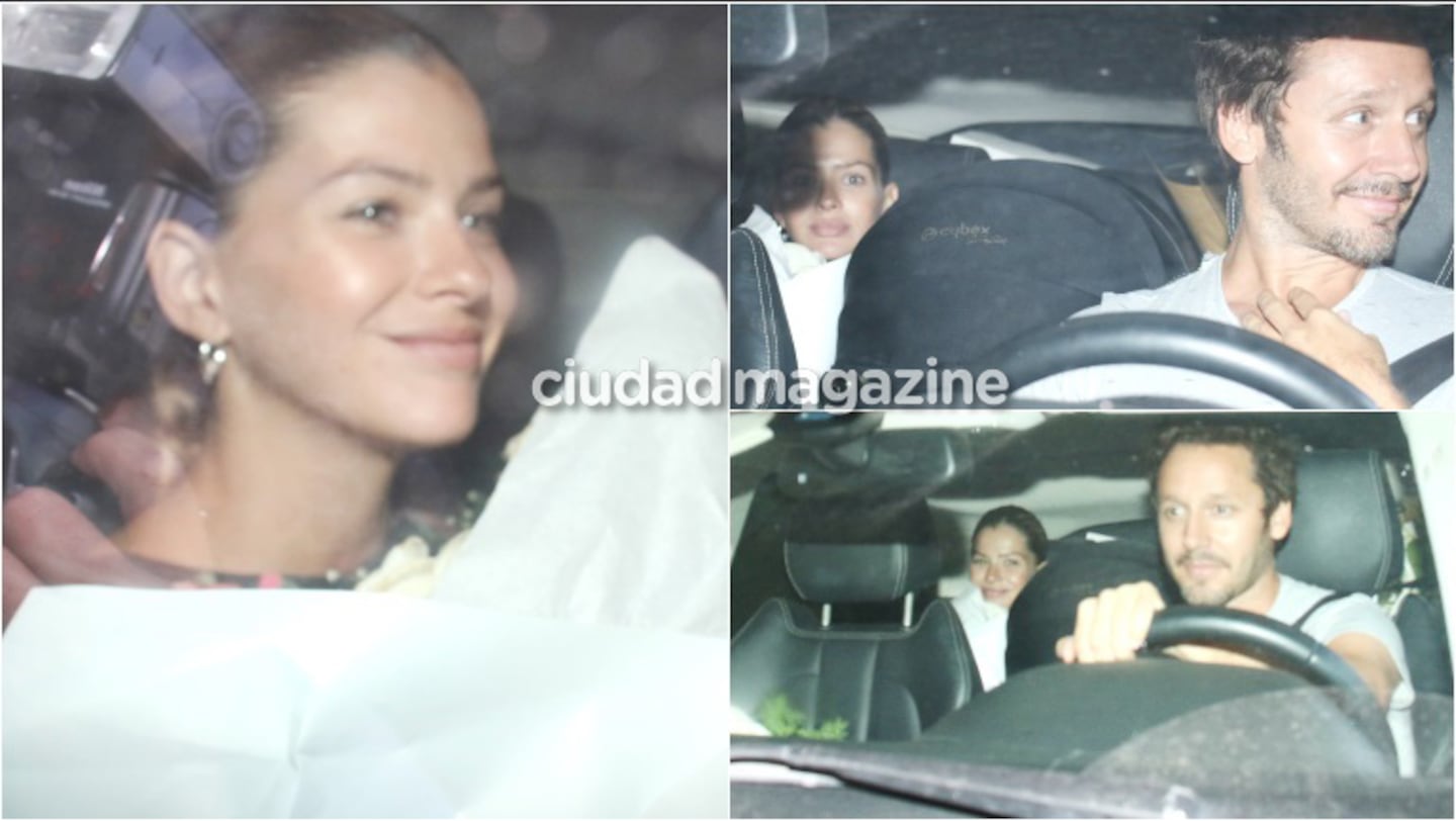 La China Suárez y su hija, Magnolia, recibieron el alta y dejaron la clínica junto a Benjamín Vicuña (Fotos: Movilpress)