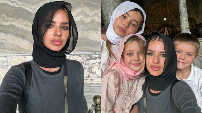 La China Suárez y sus hijos en Turquía (Fotos: Instagram @sangrejaponesa)