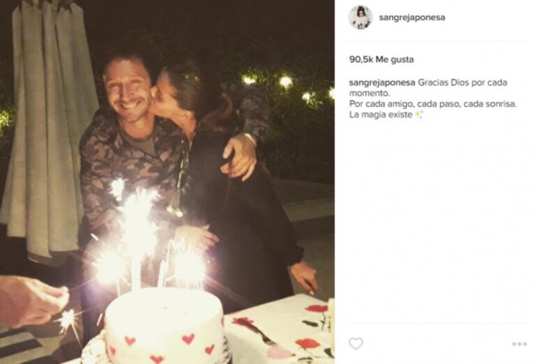 La China Suárez y un romántico mensaje a Benjamín Vicuña en el festejo de su cumpleaños: "La magia existe" 