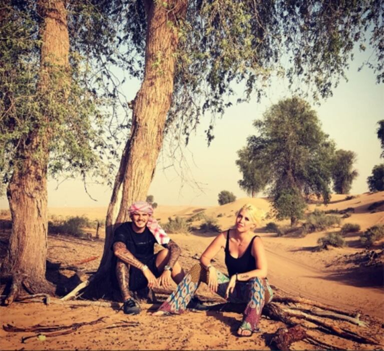 La cita romántica de Wanda Nara y Mauro Icardi en el desierto de Dubai