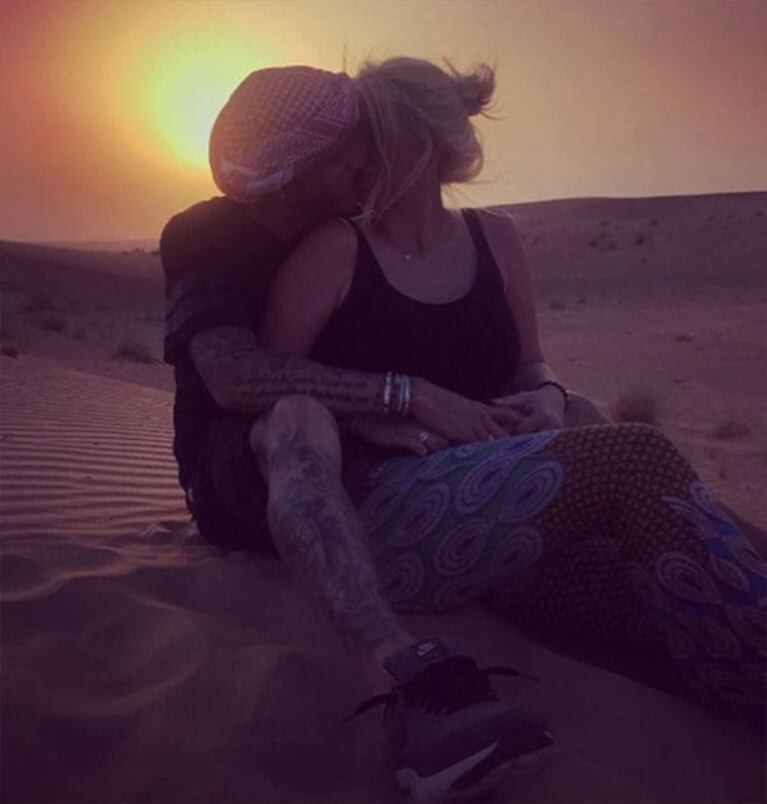 La cita romántica de Wanda Nara y Mauro Icardi en el desierto de Dubai
