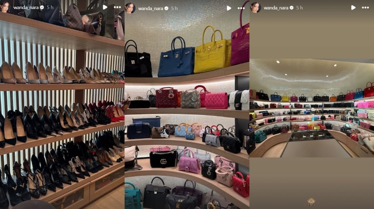 La colección de carteras y zapatos de Wanda Nara  (Foto: Instagram / wanda_nara)