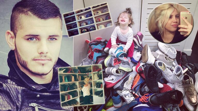 La colección de zapatillas de Icardi (Foto: Instagram)