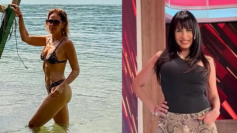 La conductora recorre la costa fluminense en bikini mientras su reemplazante debuta al frente del ciclo musical.