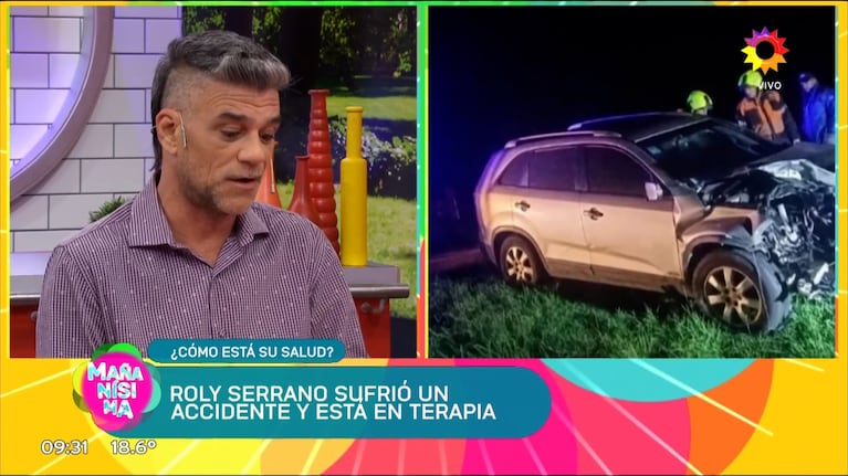 La conmovedora reacción de Roly Serrano tras el grave accidente automovilístico: “Preguntó por los demás”