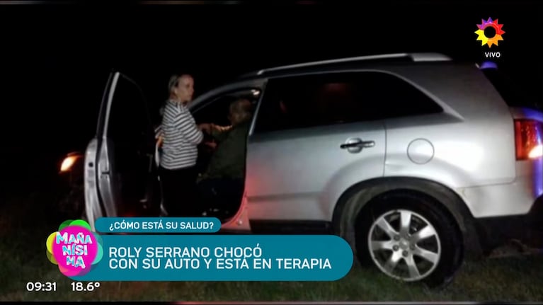 La conmovedora reacción de Roly Serrano tras el grave accidente automovilístico: “Preguntó por los demás”