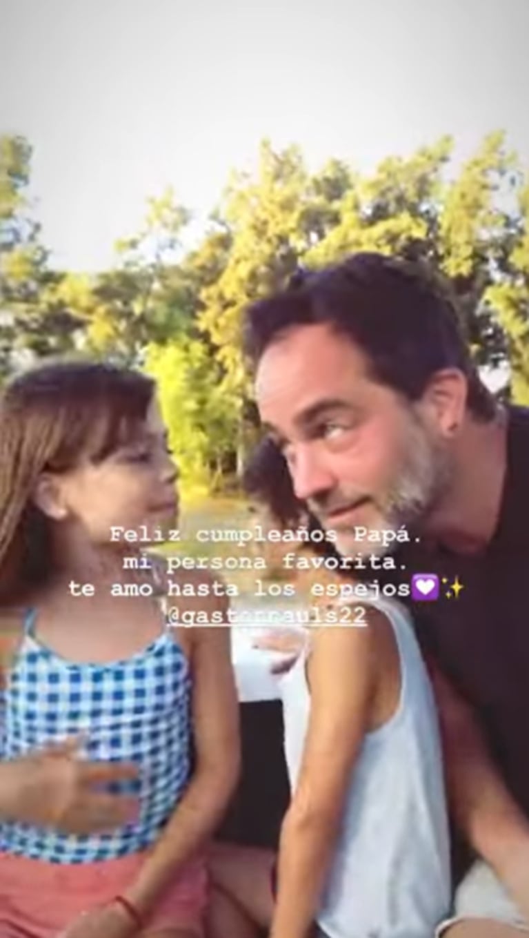 La conmovedora sorpresa de Muna a su papá Gastón Pauls por su cumpleaños: “Sos mi persona favorita”