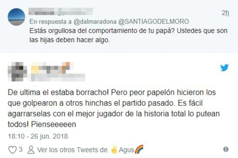 La contundente reacción de Dalma Maradona en defensa de Diego: "¡No estaba borracho!"