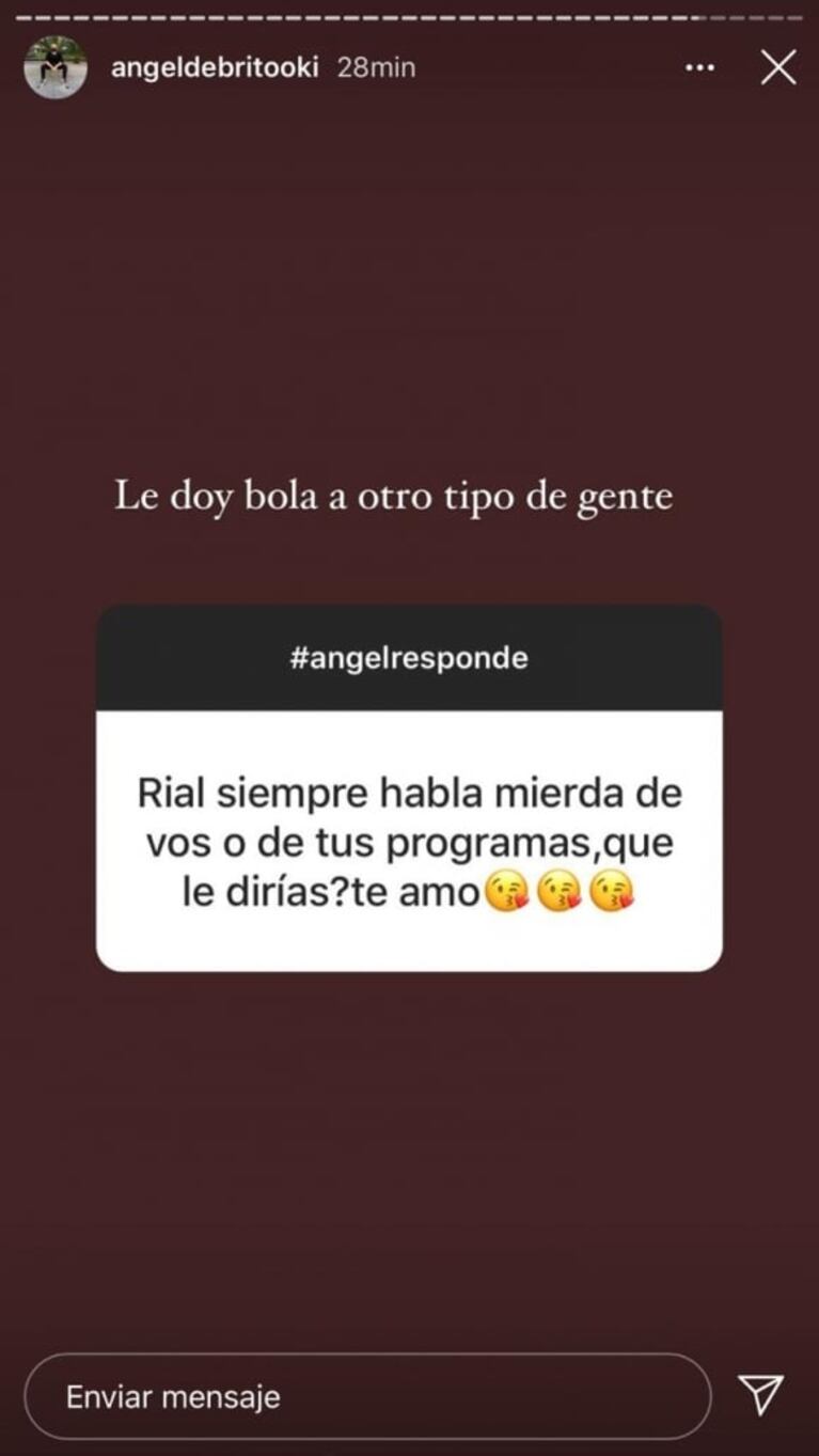 La contundente respuesta de Ángel de Brito cuando le marcaron que Rial siempre lo critica: "Le doy bola a otro tipo de gente"