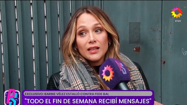 La contundente respuesta de Barbie Vélez sobre una posible llamada a Federico Bal (captura de eltrece)