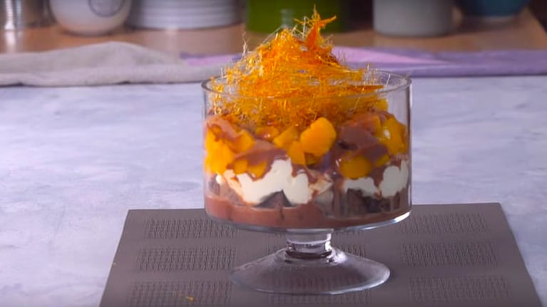 La copa melba, un clásico de la pastelería argentina. Foto: Cucinare TV