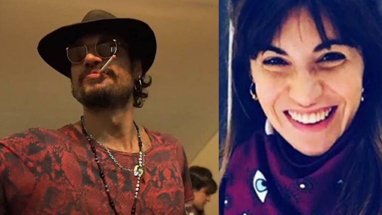 La cuenta de la banda de rock de Daniel publicó una pícara foto de la pareja.