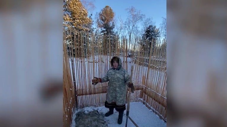 La curiosa técnica para pescar en el agua congelada en invierno