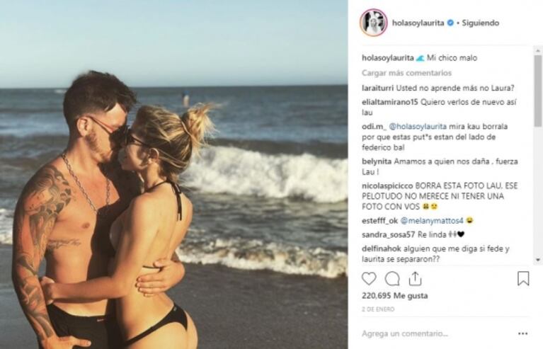 La decisión 2.0 de Fede Bal y Laurita Fernández, separados hace ya cinco meses: no borraron sus fotos juntos