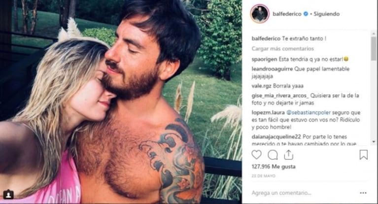 La decisión 2.0 de Fede Bal y Laurita Fernández, separados hace ya cinco meses: no borraron sus fotos juntos