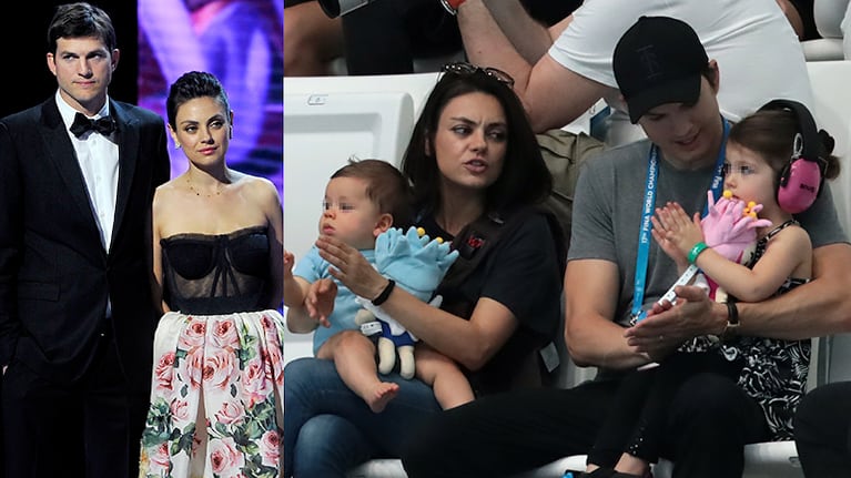 La decisión de Ashton Kutcher y Mila Kunis sobre sus hijos (Fotos: AFP).