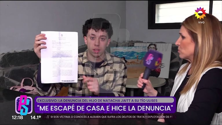 La denuncia de Valentino contra Ulises, el hermano de Natacha Jaitt.