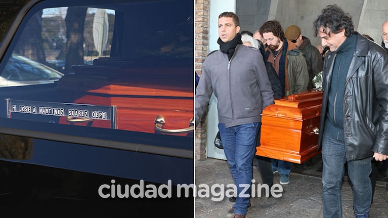 La despedida a José Martínez Suárez, en el cementerio de la Chacarita. (Fotos: Movilpress)