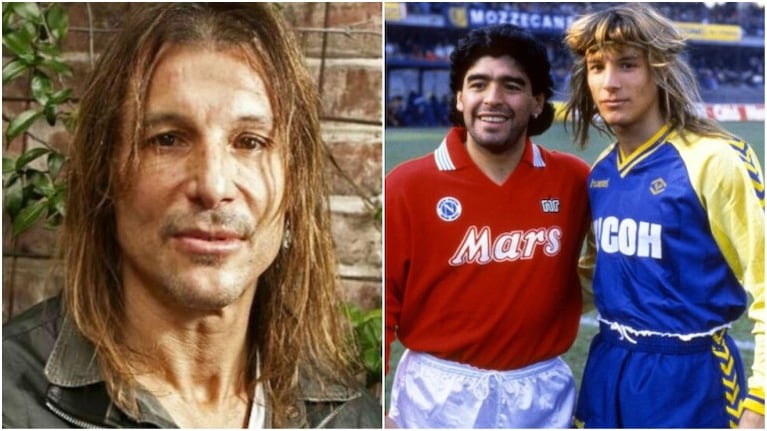 La despedida de Claudio Paul Caniggia a Diego Maradona (Fotos: Web)