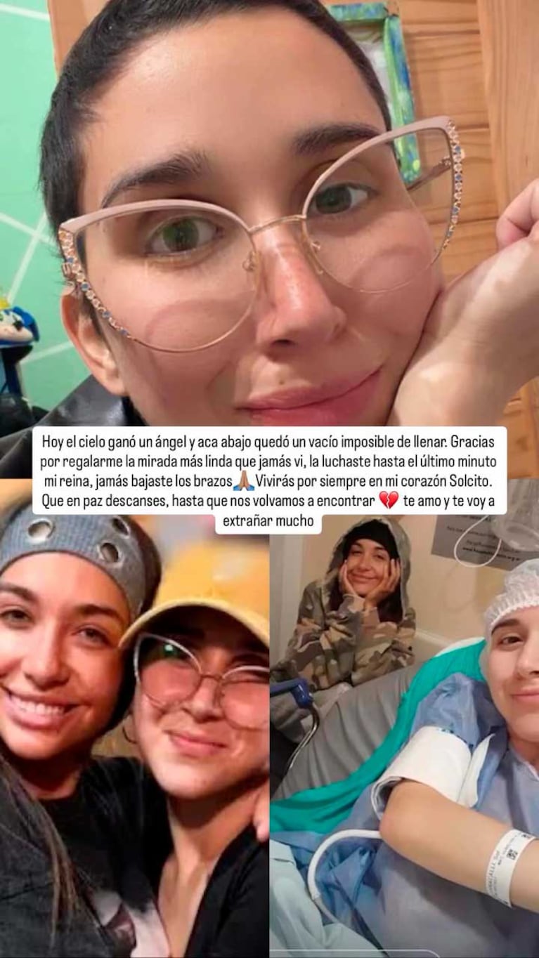 La despedida de María Becerra a Sol Varacalli (Foto: Instagram @mariabecerra)