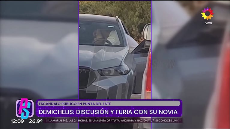 La discusión de Martín Demichelis con Micaela, su novia.