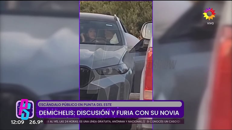 La discusión de Martín Demichelis con Micaela, su novia.