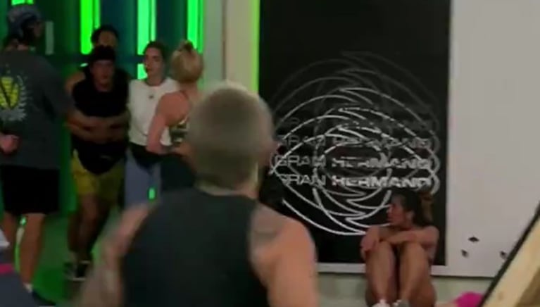 La discusión entre Williams y Furia. Foto: captura Telefe