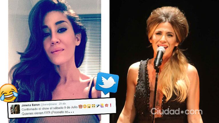 La divertida autocrítica fashion de Jimena Barón sobre el look de su show pasado.