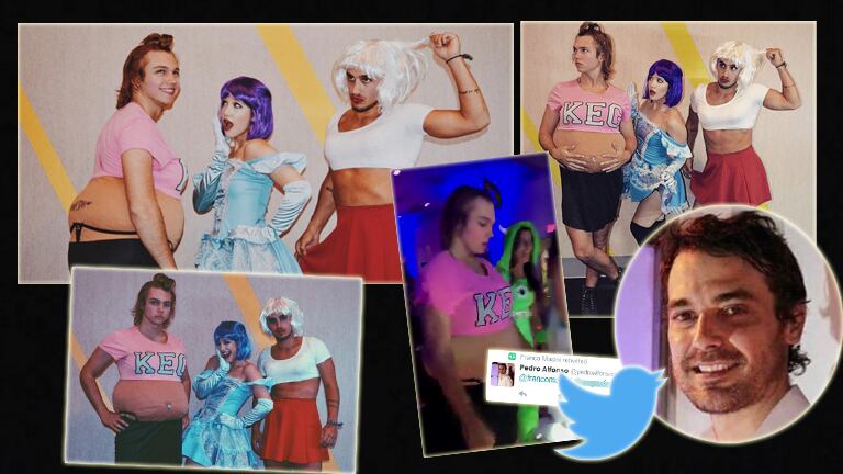 La divertida fiesta de disfraces Ángela, Franco y Stefano (Foto: Instagram)