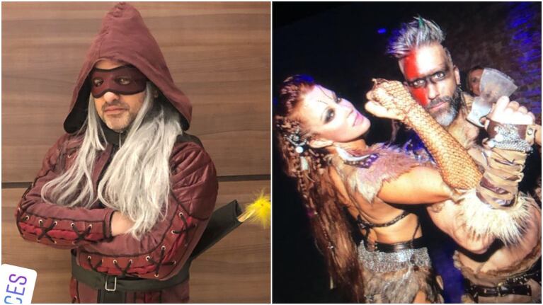 La divertida fiesta de disfraces del novio de Miriam Lanzoni: el particular look que llevó Ángel de Brito