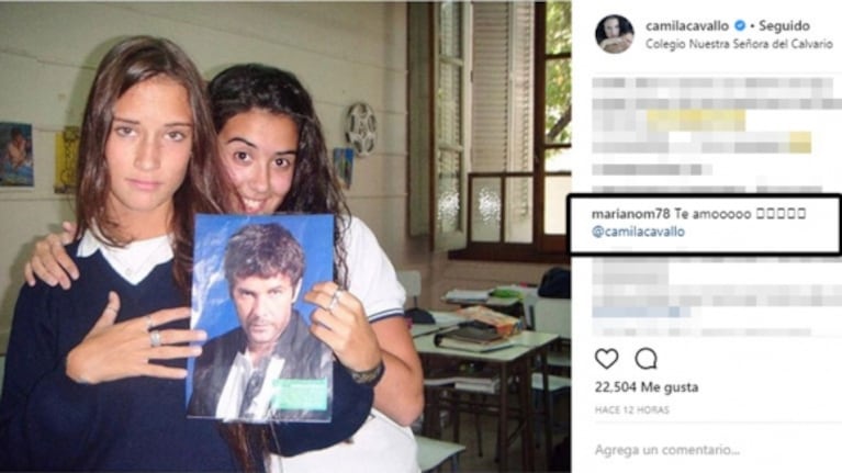 La divertida foto retro de Camila Cavallo, enamorada de Mariano Martínez cuando iba al secundario: "¿Destino?"