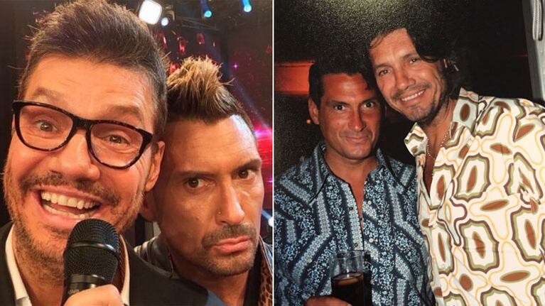 La divertida foto retro de Tinelli con el Tirri. (Foto: Twitter)