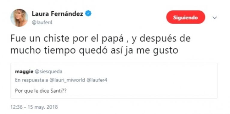 La divertida reacción de Fede Bal ante los rumores de embarazo de Laurita Fernández: "¿Podemos ponerle Dante?"