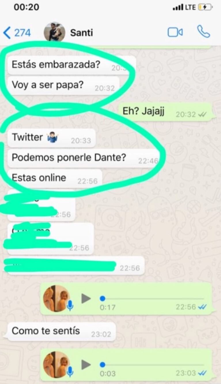 La divertida reacción de Fede Bal ante los rumores de embarazo de Laurita Fernández: "¿Podemos ponerle Dante?"