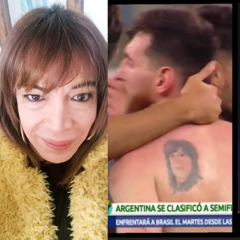 La divertida reacción de Lizy Tagliani al ver una foto de Lionel Messi: "No sabía que me tenía tatuada"