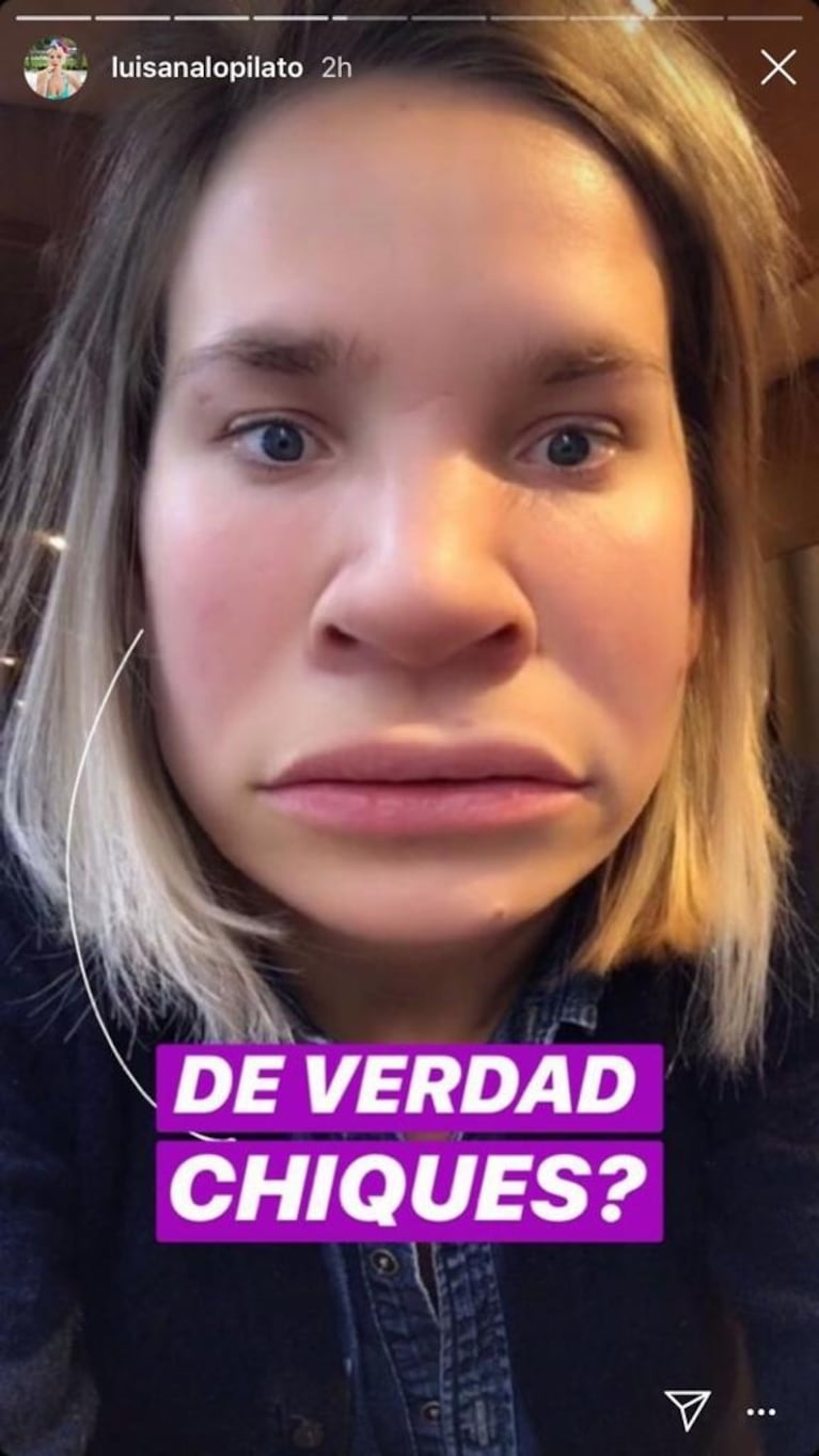 La divertida reacción de Luisana Lopilato, luego de que especularan con un paso por el quirófano: "¿De verdad, chiques?"