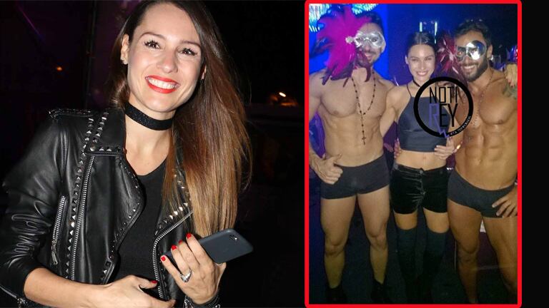 La divertida salida nocturna de Pampita con amigas… y strippers (Foto: Ciudad.com y Notirey)