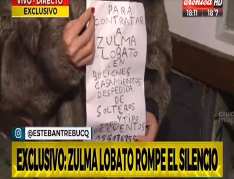 La dramática situación económica de Zulma Lobato, sin trabajo durante la cuarentena: "La estoy pasando mal"