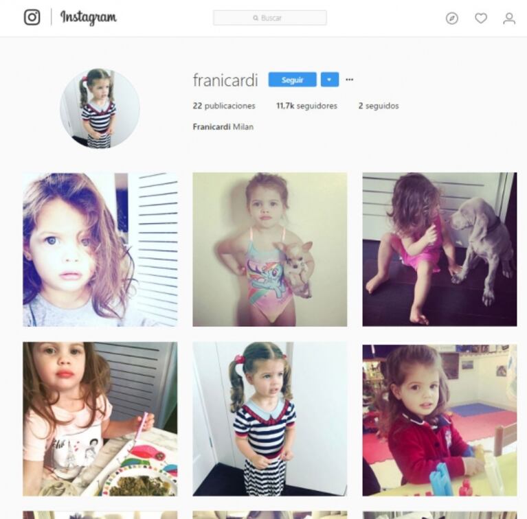 La dulce "coincidencia" 2.0 entre Evangelina Anderson y Wanda Nara: ¡les abrieron una cuenta en Instagram a sus hijas! 