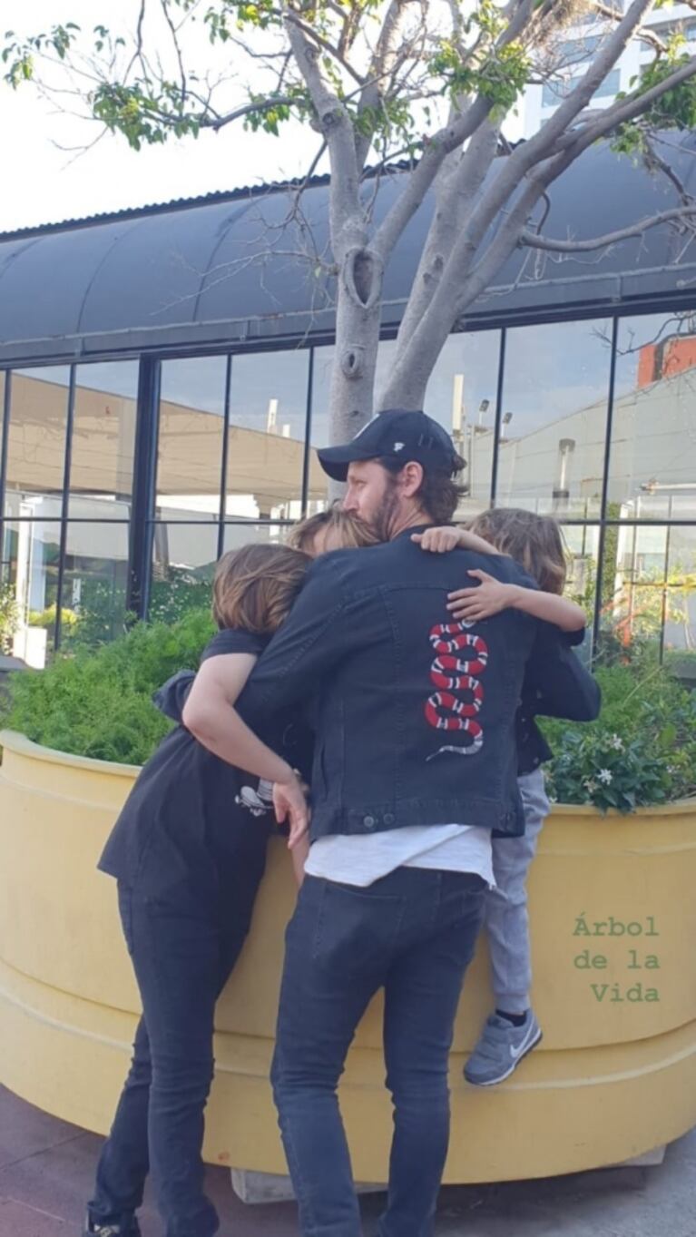 La dulce foto de Benjamín Vicuña del esperado reencuentro con sus hijos: "Árbol de la vida"